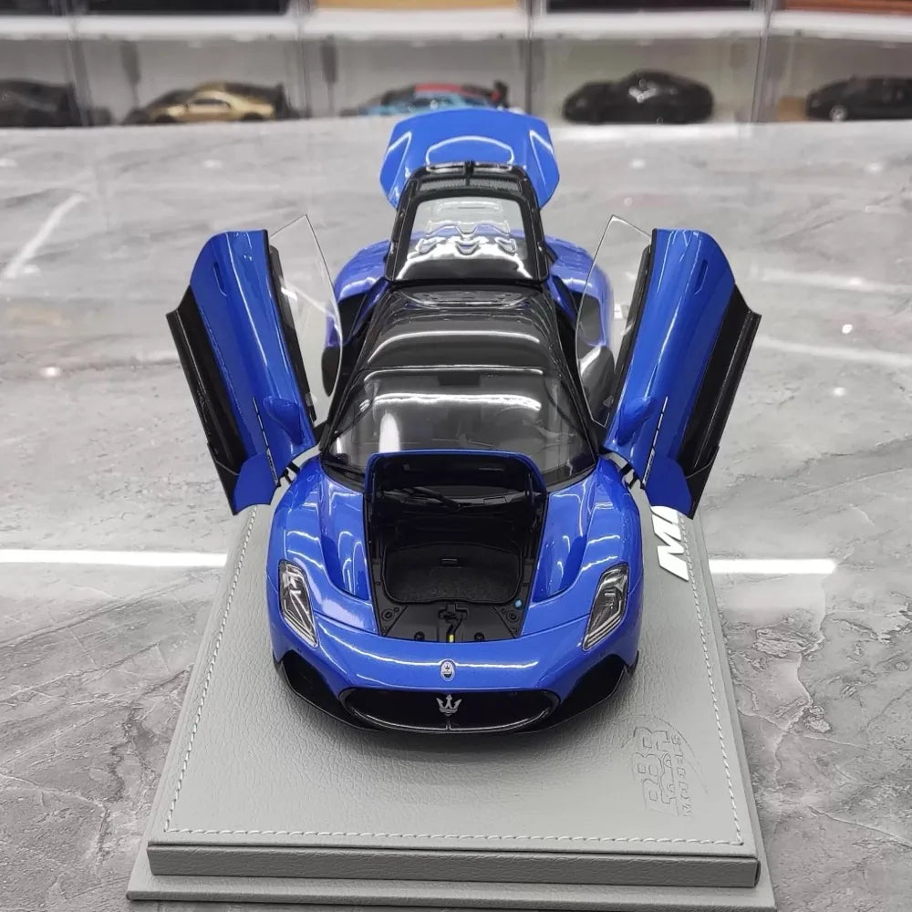 [BBR] 1:18 Maserati 2022 MC20 Blue Model Car Die-Cast