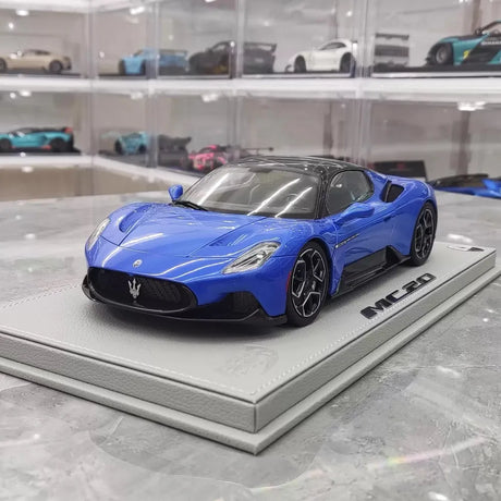 [BBR] 1:18 Maserati 2022 MC20 Blue Model Car Die-Cast