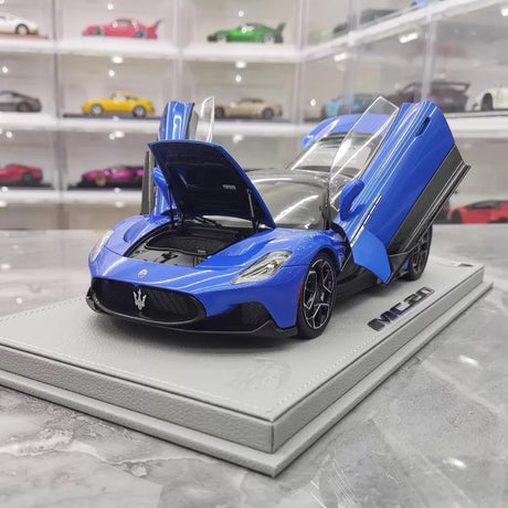 [BBR] 1:18 Maserati 2022 MC20 Blue Model Car Die-Cast
