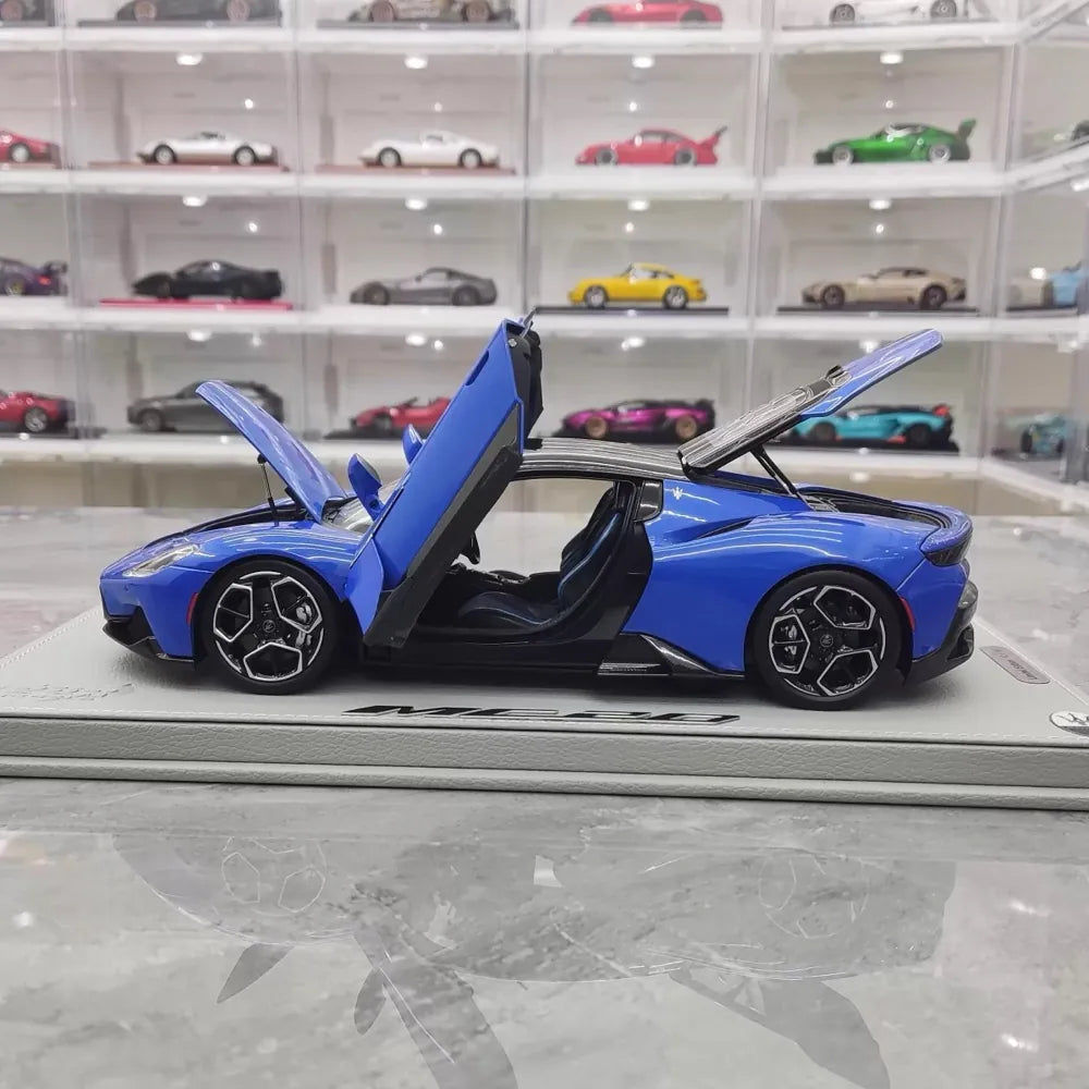 [BBR] 1:18 Maserati 2022 MC20 Blue Model Car Die-Cast