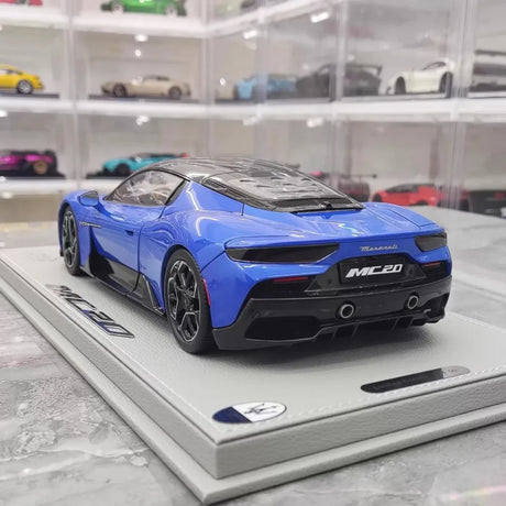 [BBR] 1:18 Maserati 2022 MC20 Blue Model Car Die-Cast