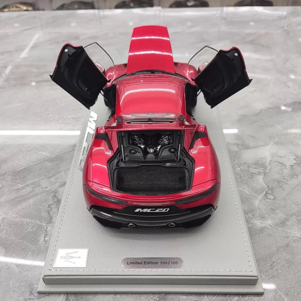[BBR] 1:18 Maserati 2022 MC20 rouge voiture miniature Die-Cast
