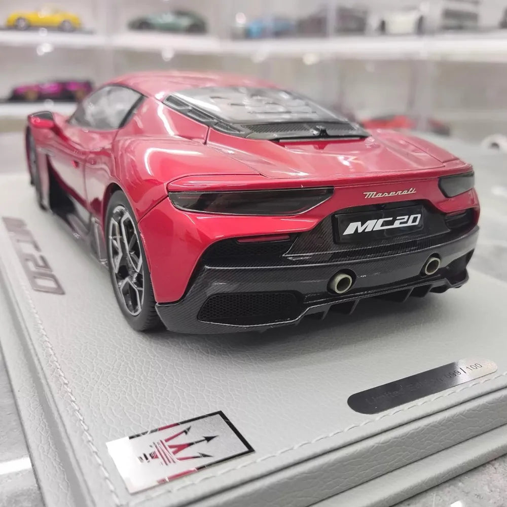 [BBR] 1:18 Maserati 2022 MC20 Red Model Car Die-Cast