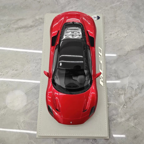 [BBR] 1:18 Maserati 2022 MC20 Red with Black Roof Model Car Resin