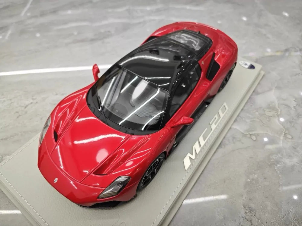 [BBR] 1:18 Maserati 2022 MC20 punainen ja musta Roof pienoismalli Hartsi