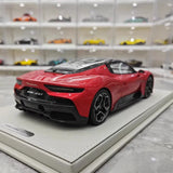 [BBR] 1:18 Maserati 2022 MC20 rood with zwart Roof modelauto Hars