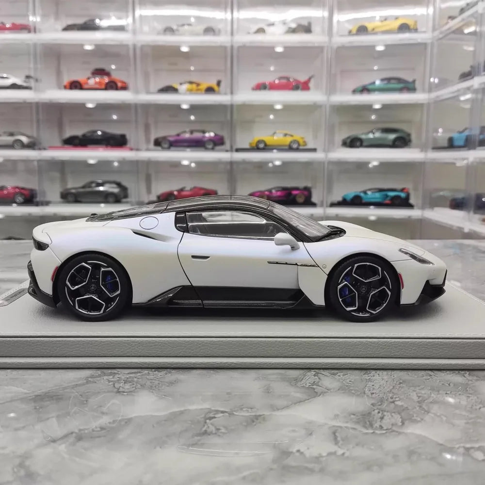 [BBR] 1:18 Maserati 2022 MC20 bianco modellino di auto Die-Cast