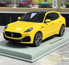 [BBR] 1:18 Maserati 2023 Grecale Trofeo giallo modellino di auto resina