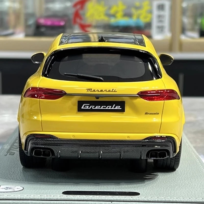 [BBR] 1:18 Maserati 2023 Grecale Trofeo giallo modellino di auto resina