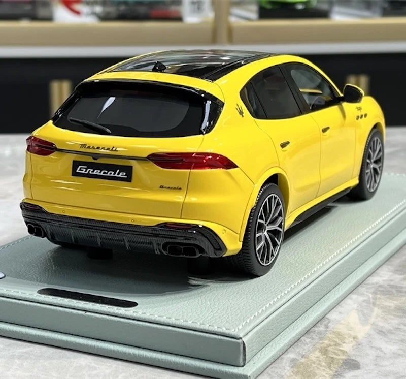 [BBR] 1:18 Maserati 2023 Grecale Trofeo giallo modellino di auto resina