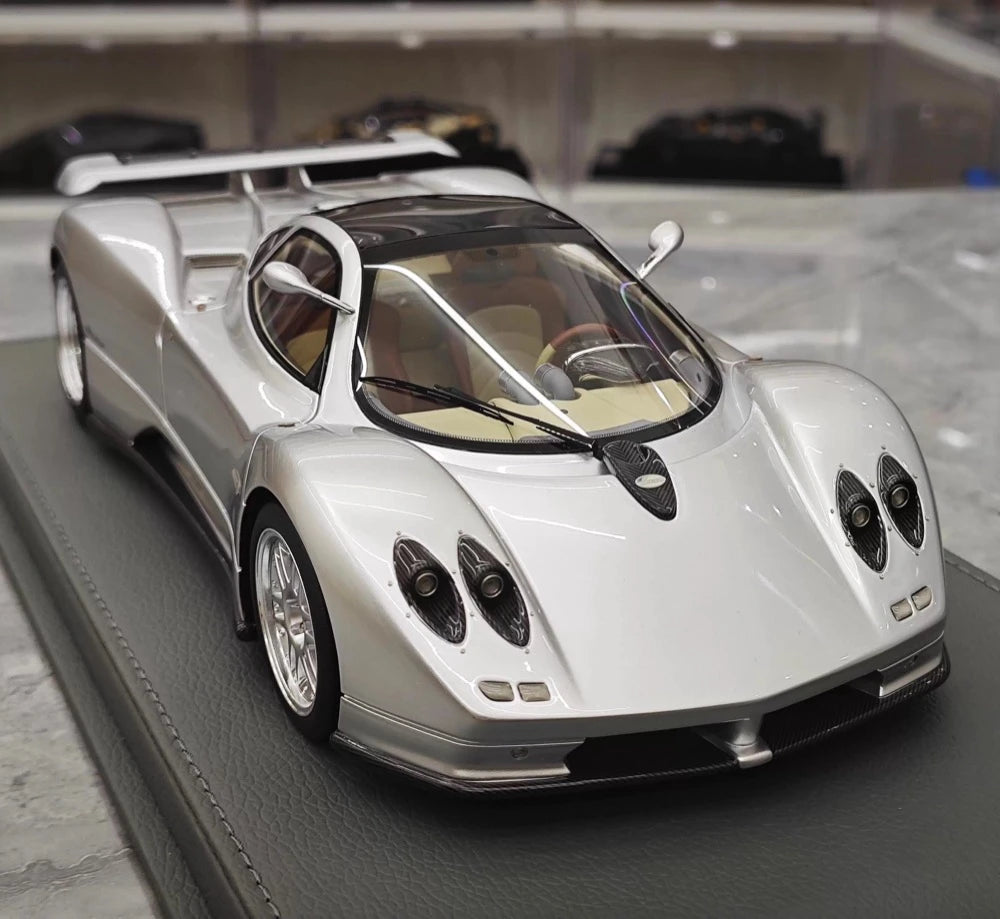 [BBR] 1:18 Pagani 1999 Zonda C12 Silver Model Car Resin