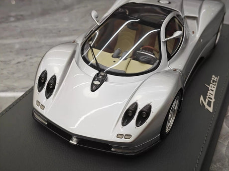 [BBR] 1:18 Pagani 1999 Zonda C12 Silver Model Car Resin