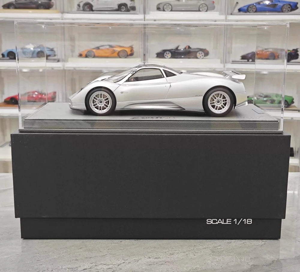 [BBR] 1:18 Pagani 1999 Zonda C12 Silver Model Car Resin