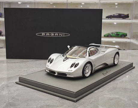 [BBR] 1:18 Pagani 1999 Zonda C12 Silver Model Car Resin
