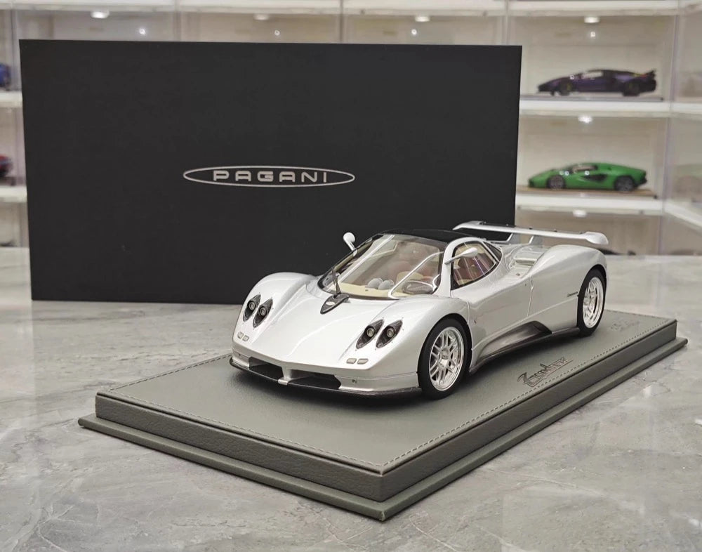 [BBR] 1:18 Pagani 1999 Zonda C12 Silver Model Car Resin