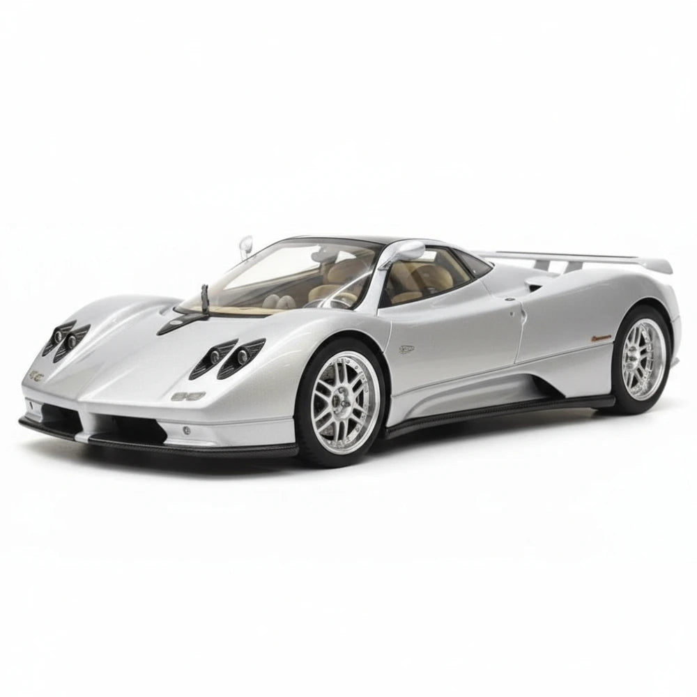 [BBR] 1:18 Pagani 1999 Zonda C12 Silver Model Car Resin