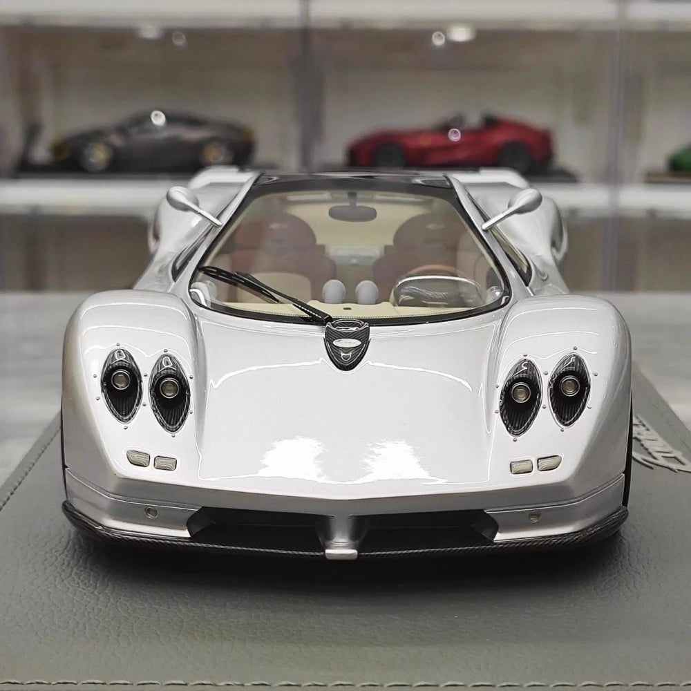 [BBR] 1:18 Pagani 1999 Zonda C12 Silver Model Car Resin