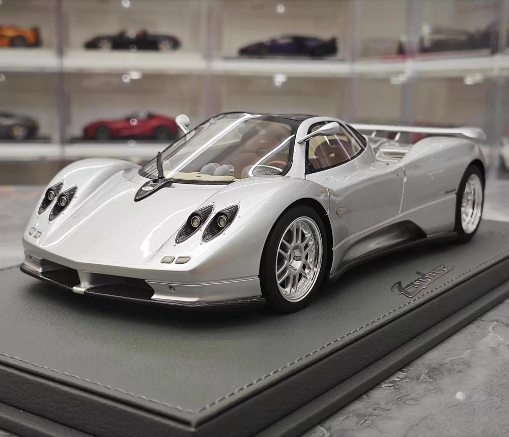 [BBR] 1:18 Pagani 1999 Zonda C12 Silver Model Car Resin