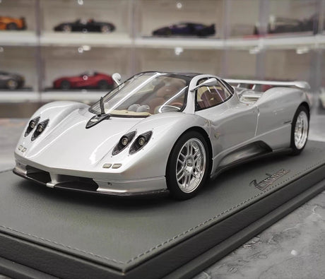 [BBR] 1:18 Pagani 1999 Zonda C12 Silver Model Car Resin
