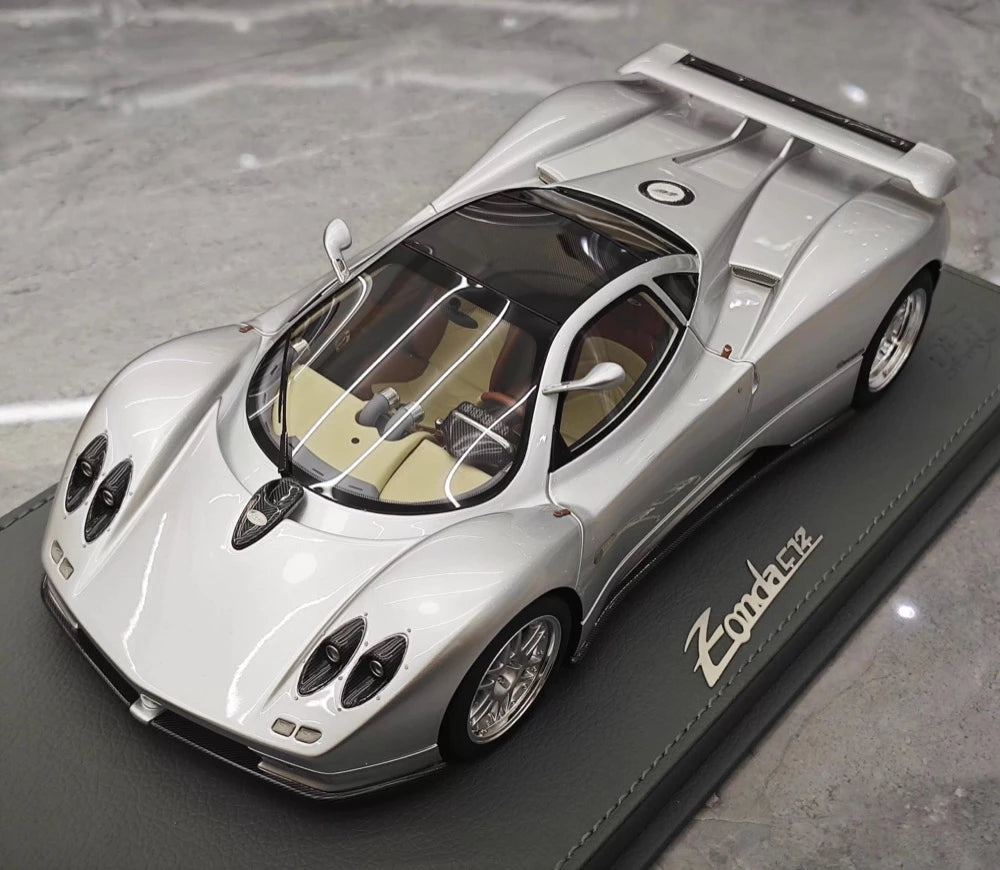 [BBR] 1:18 Pagani 1999 Zonda C12 Silver Model Car Resin