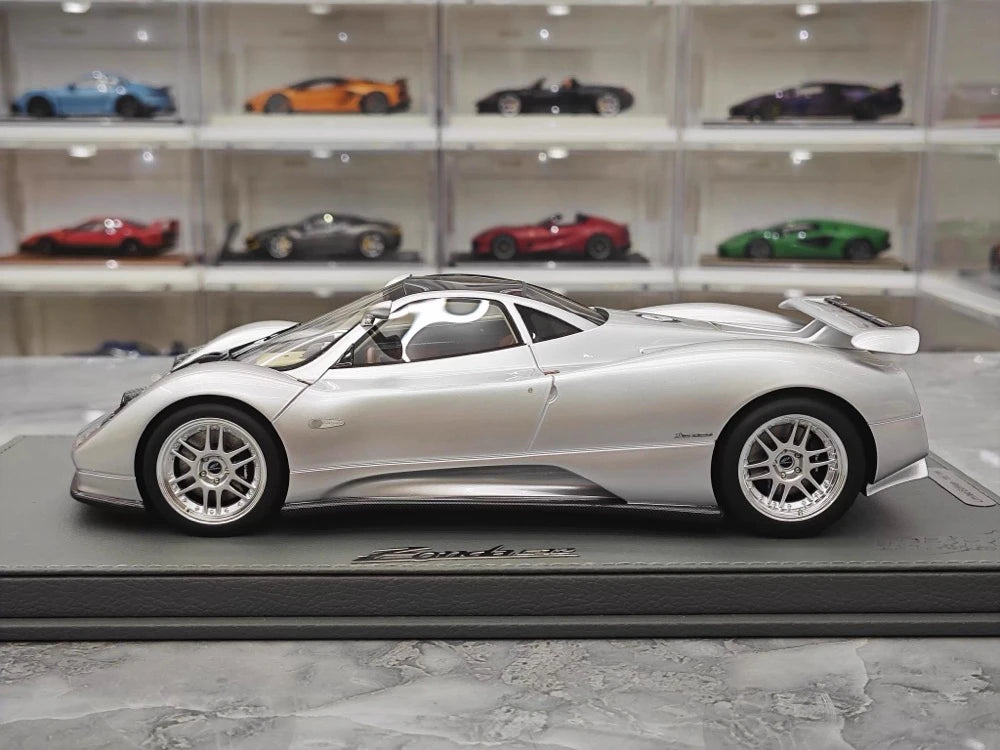 [BBR] 1:18 Pagani 1999 Zonda C12 Silver Model Car Resin