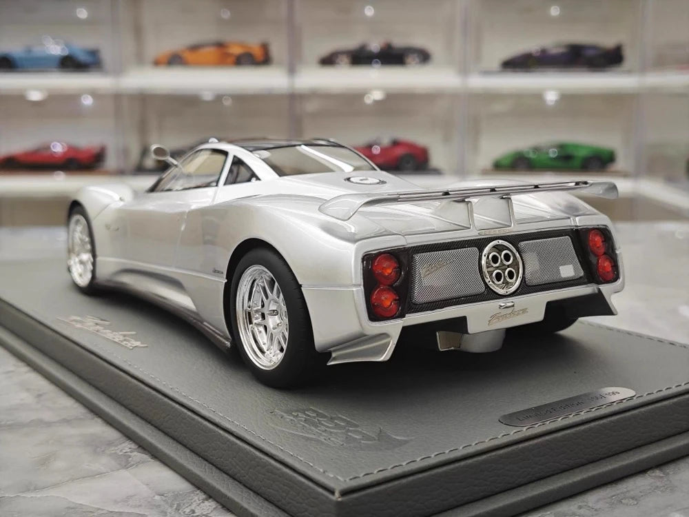 [BBR] 1:18 Pagani 1999 Zonda C12 Silver Model Car Resin
