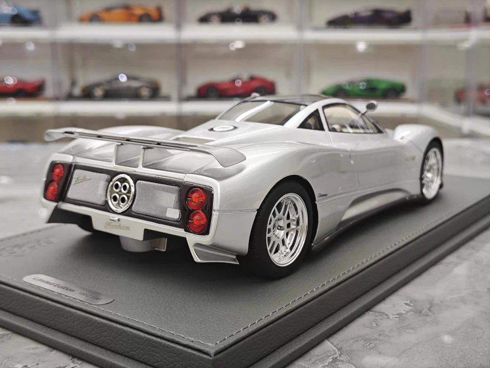 [BBR] 1:18 Pagani 1999 Zonda C12 Silver Model Car Resin