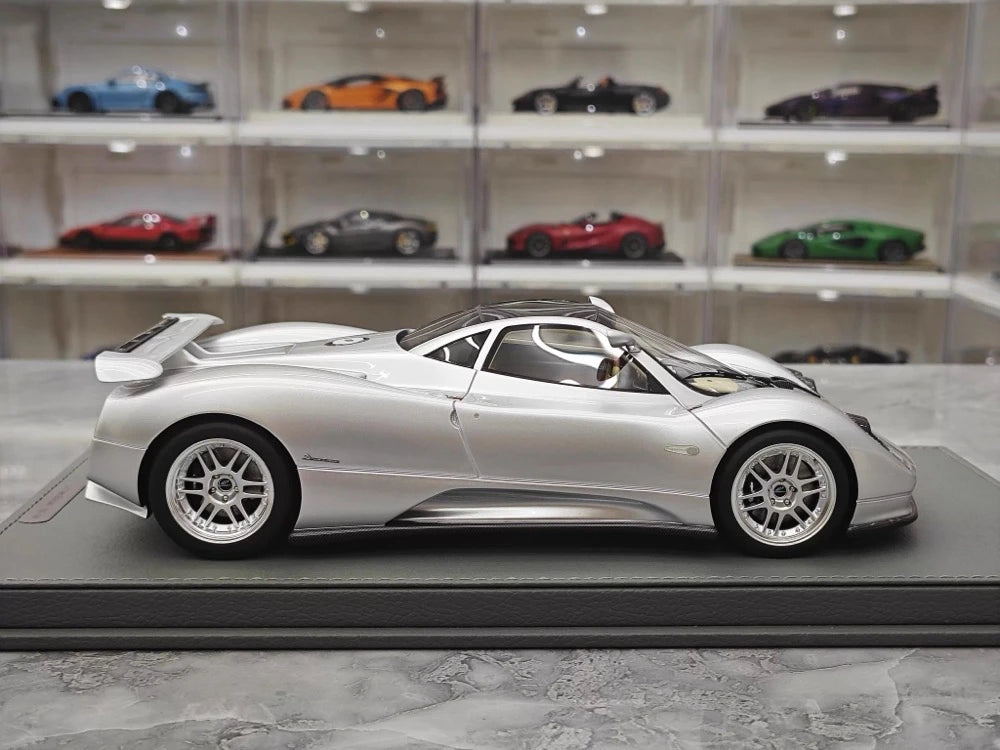 [BBR] 1:18 Pagani 1999 Zonda C12 Silver Model Car Resin