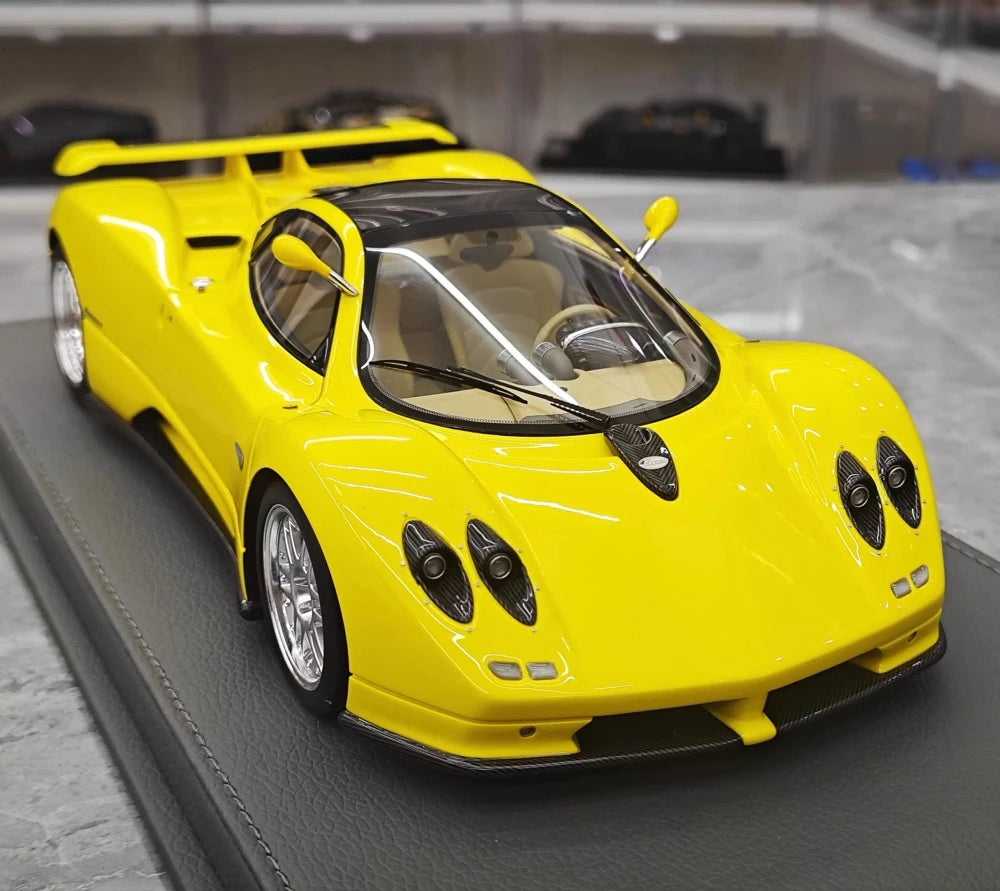 [BBR] 1:18 Pagani 1999 Zonda C12 giallo modellino di auto resina