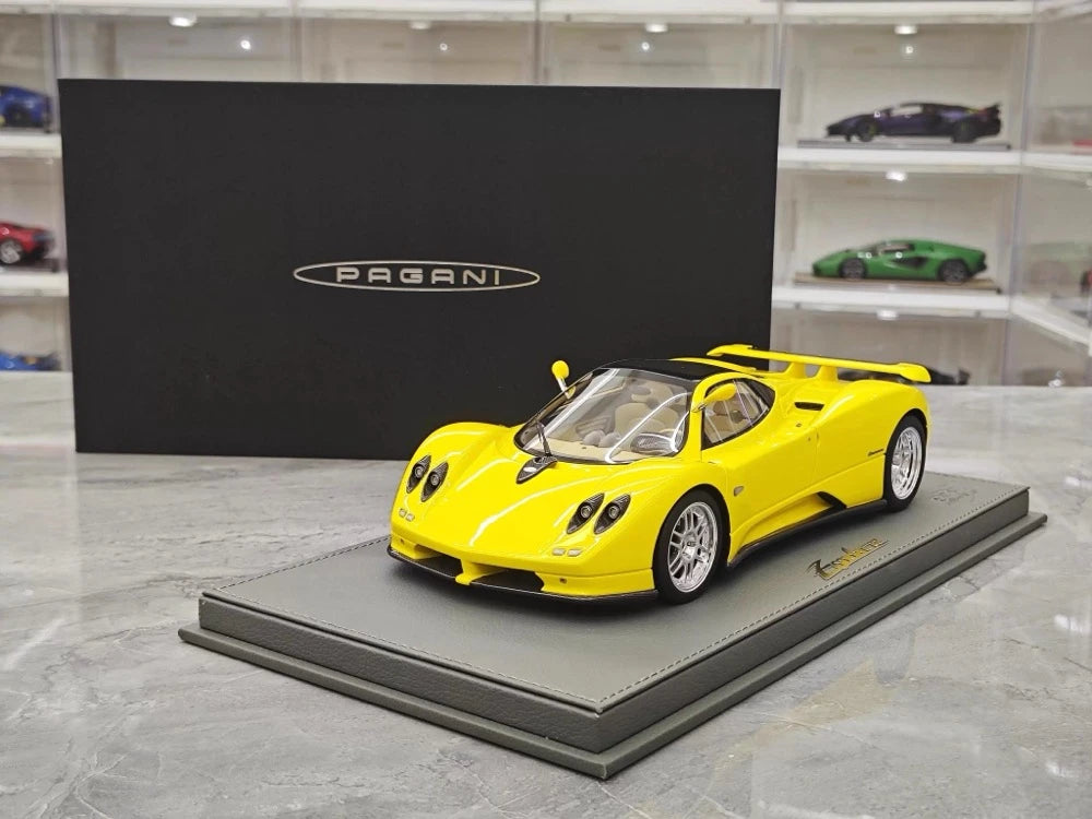 [BBR] 1:18 Pagani 1999 Zonda C12 Yellow Model Car Resin