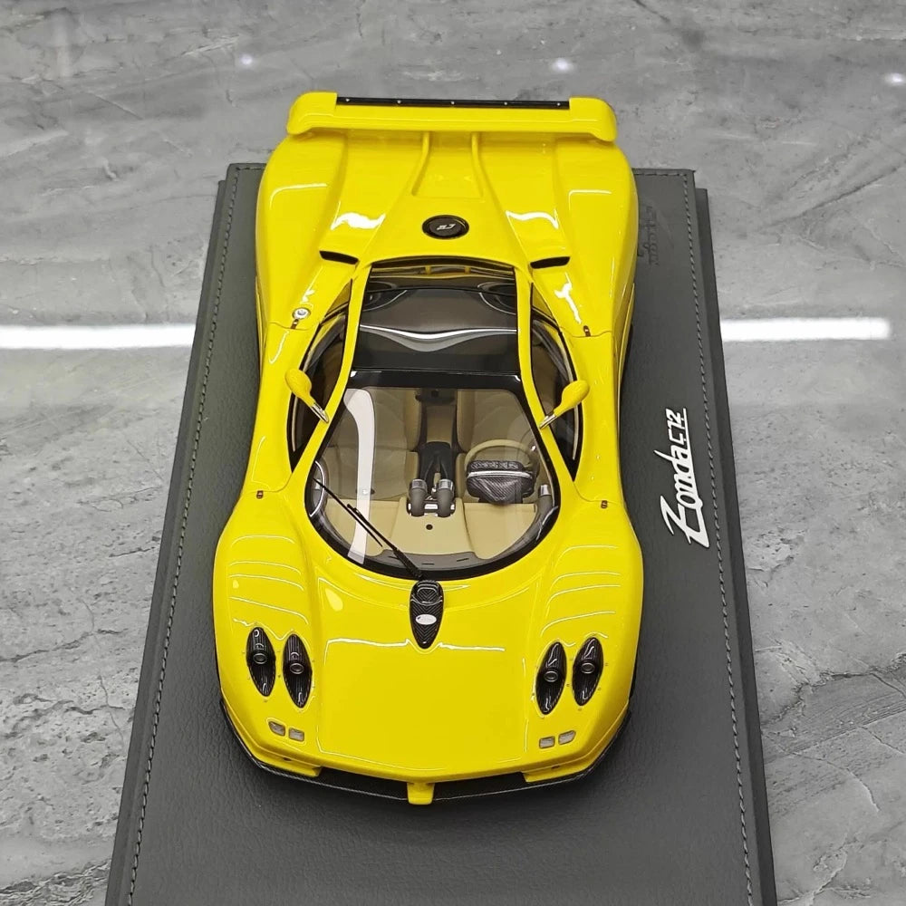[BBR] 1:18 Pagani 1999 Zonda C12 giallo modellino di auto resina