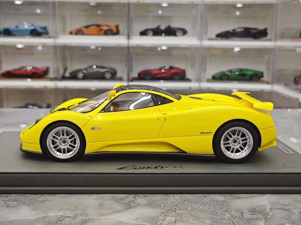 [BBR] 1:18 Pagani 1999 Zonda C12 giallo modellino di auto resina