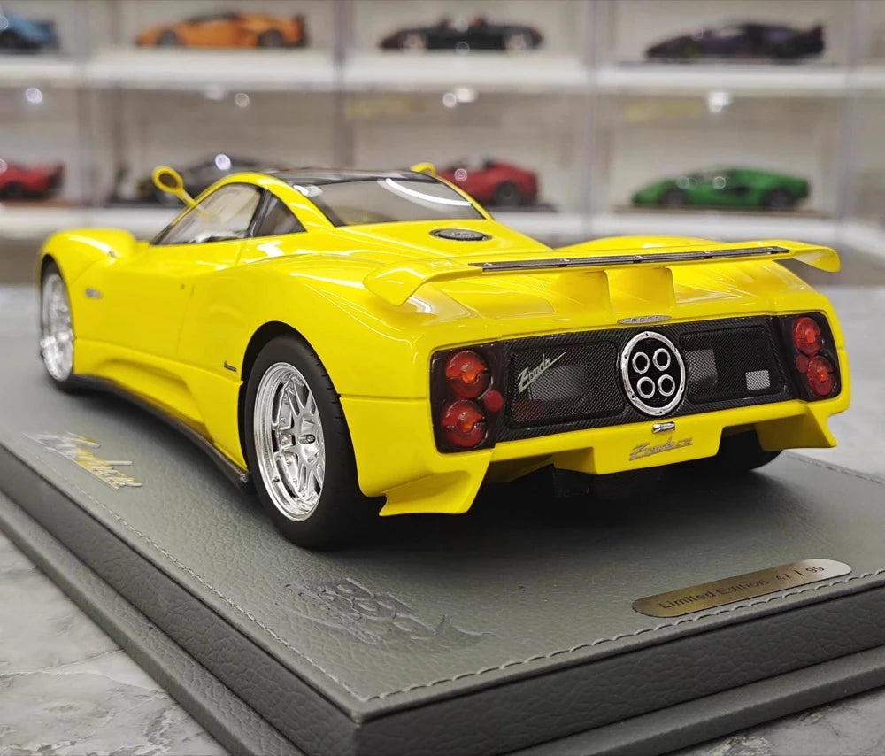 [BBR] 1:18 Pagani 1999 Zonda C12 giallo modellino di auto resina