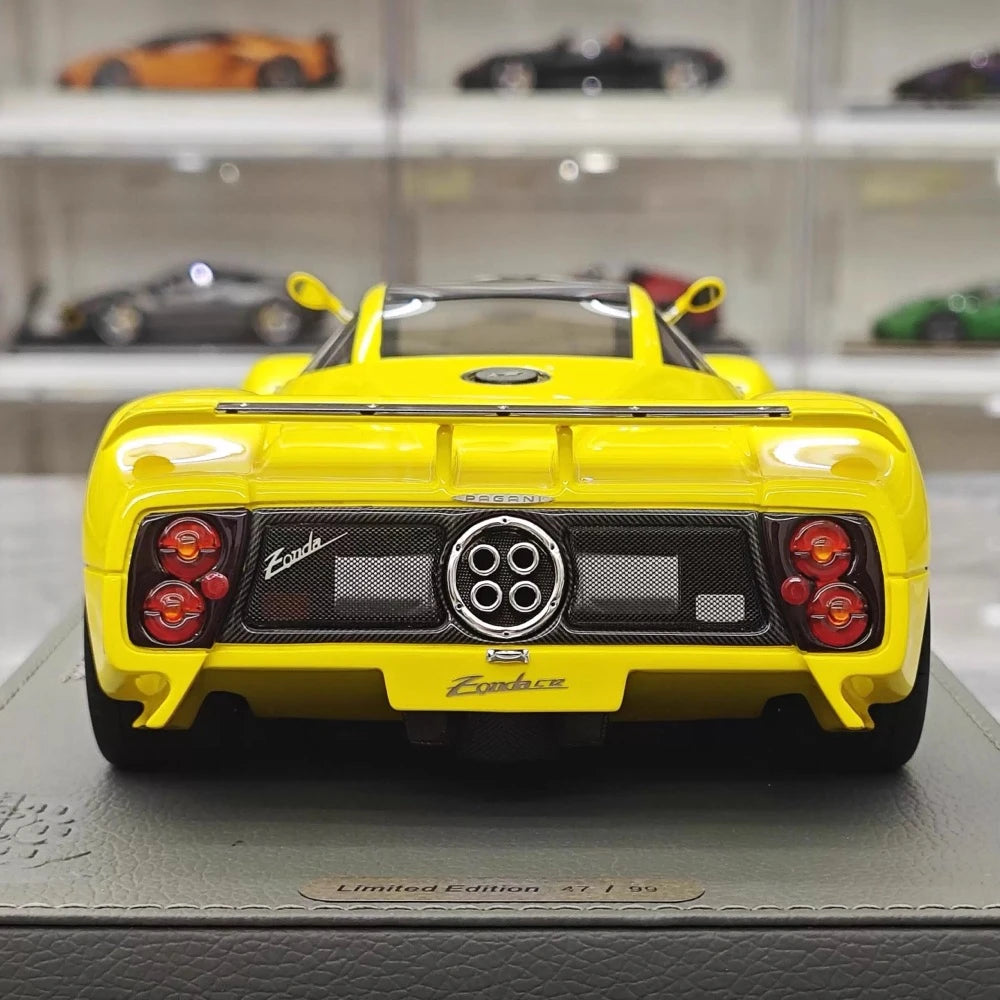 [BBR] 1:18 Pagani 1999 Zonda C12 giallo modellino di auto resina