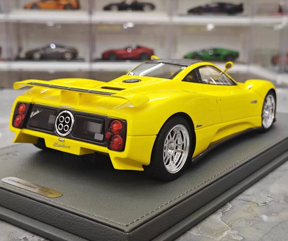 [BBR] 1:18 Pagani 1999 Zonda C12 giallo modellino di auto resina