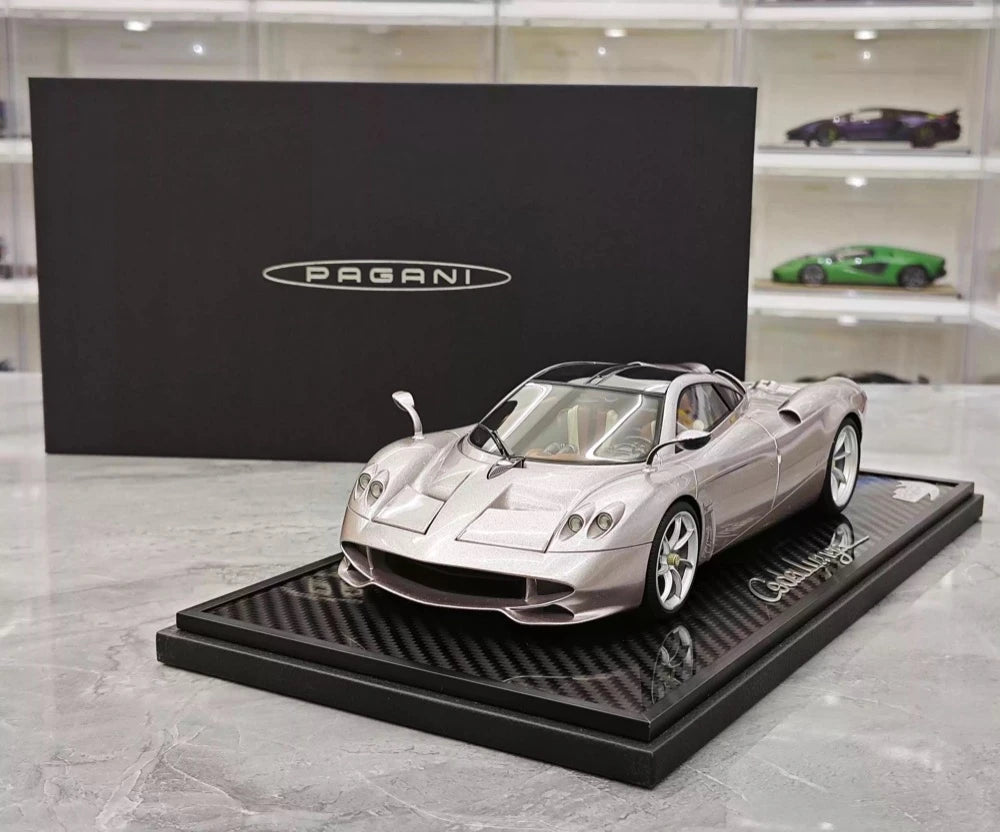 [BBR] 1:18 Pagani 2022 Huayra Codalunga rosa modellino di auto resina