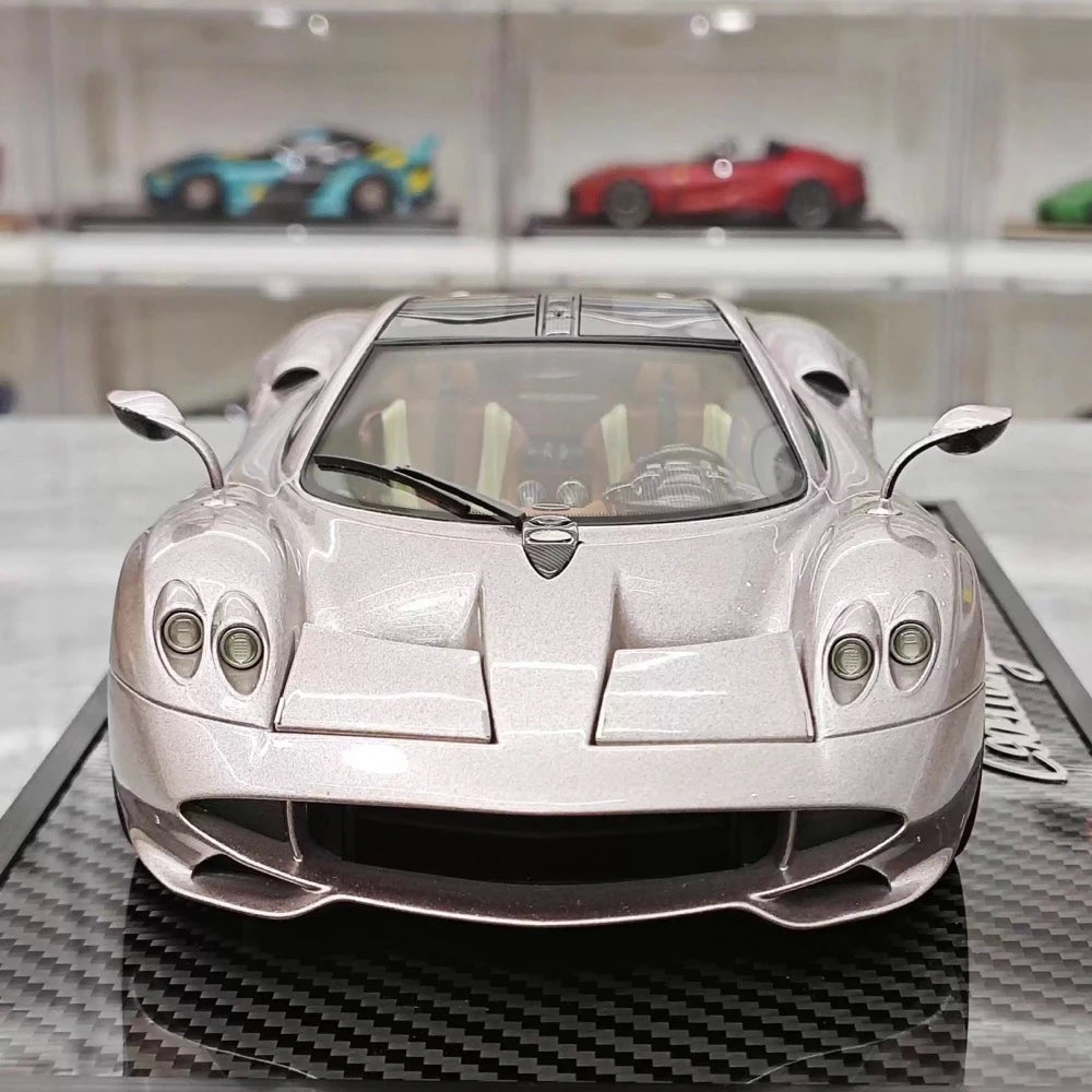 [BBR] 1:18 Pagani 2022 Huayra Codalunga rosa modellino di auto resina
