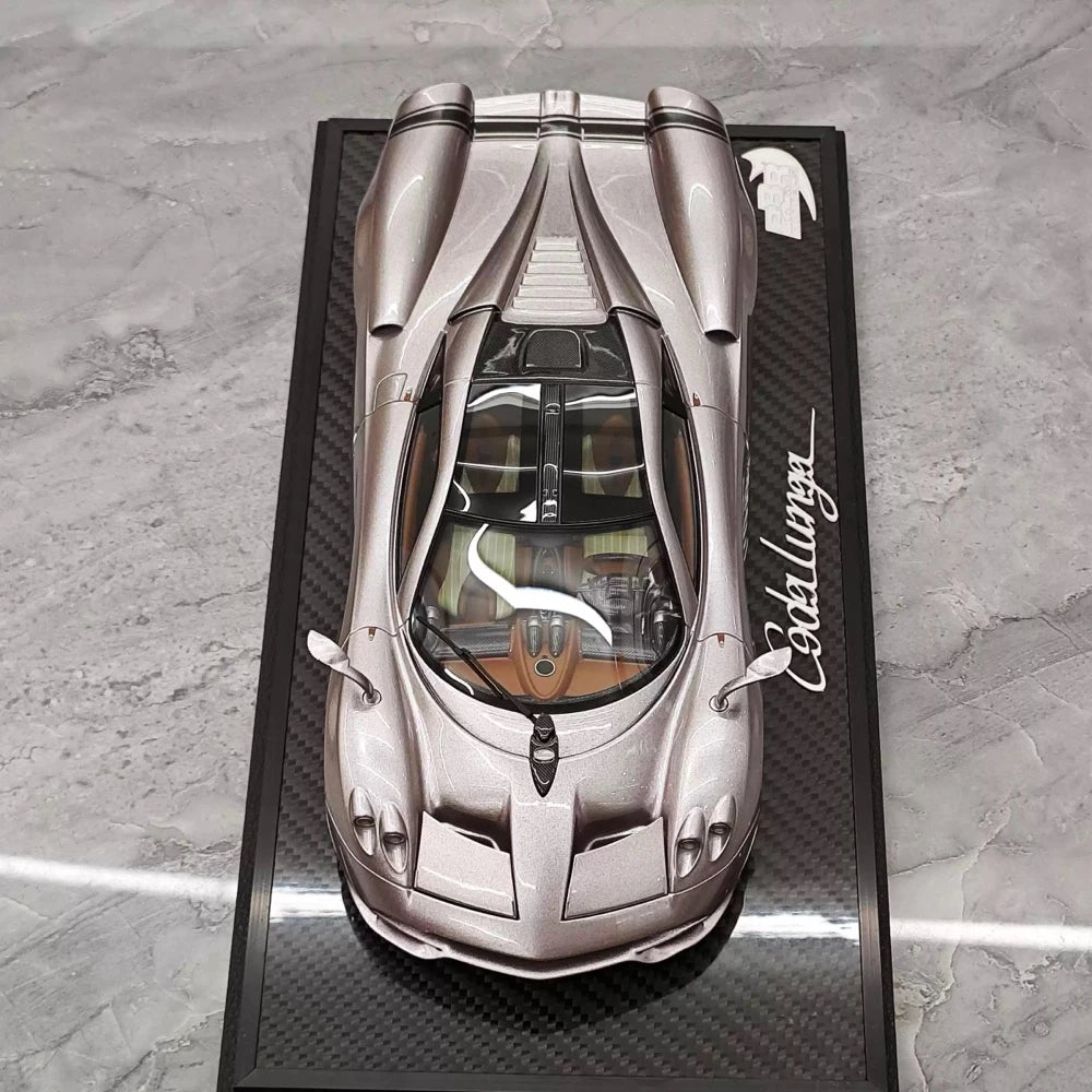 [BBR] 1:18 Pagani 2022 Huayra Codalunga rosa modellino di auto resina