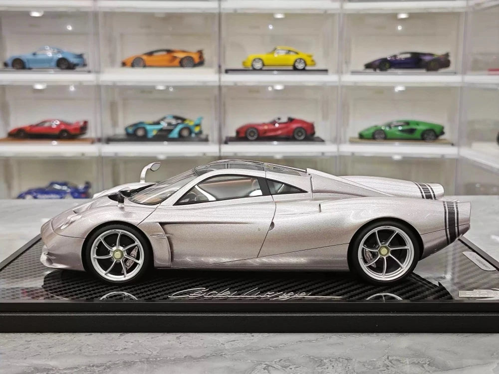 [BBR] 1:18 Pagani 2022 Huayra Codalunga rosa modellino di auto resina