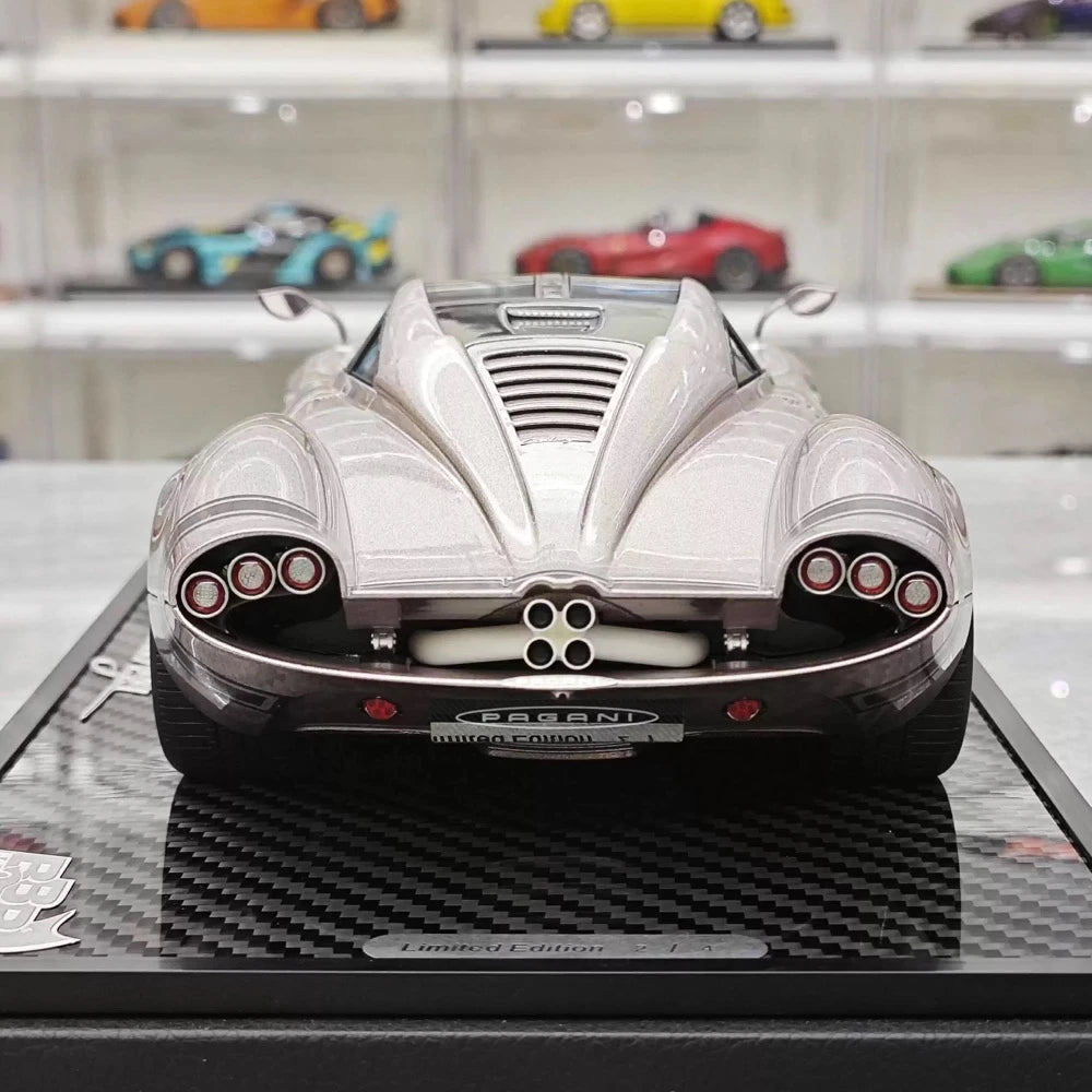 [BBR] 1:18 Pagani 2022 Huayra Codalunga rosa modellino di auto resina