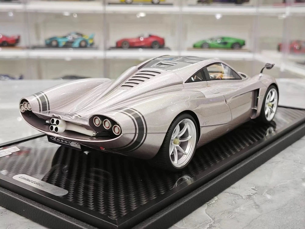 [BBR] 1:18 Pagani 2022 Huayra Codalunga rosa modellino di auto resina