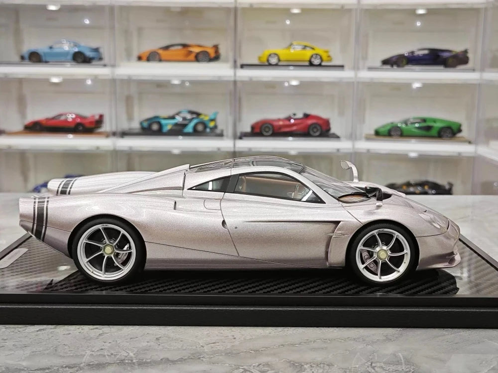 [BBR] 1:18 Pagani 2022 Huayra Codalunga rosa modellino di auto resina