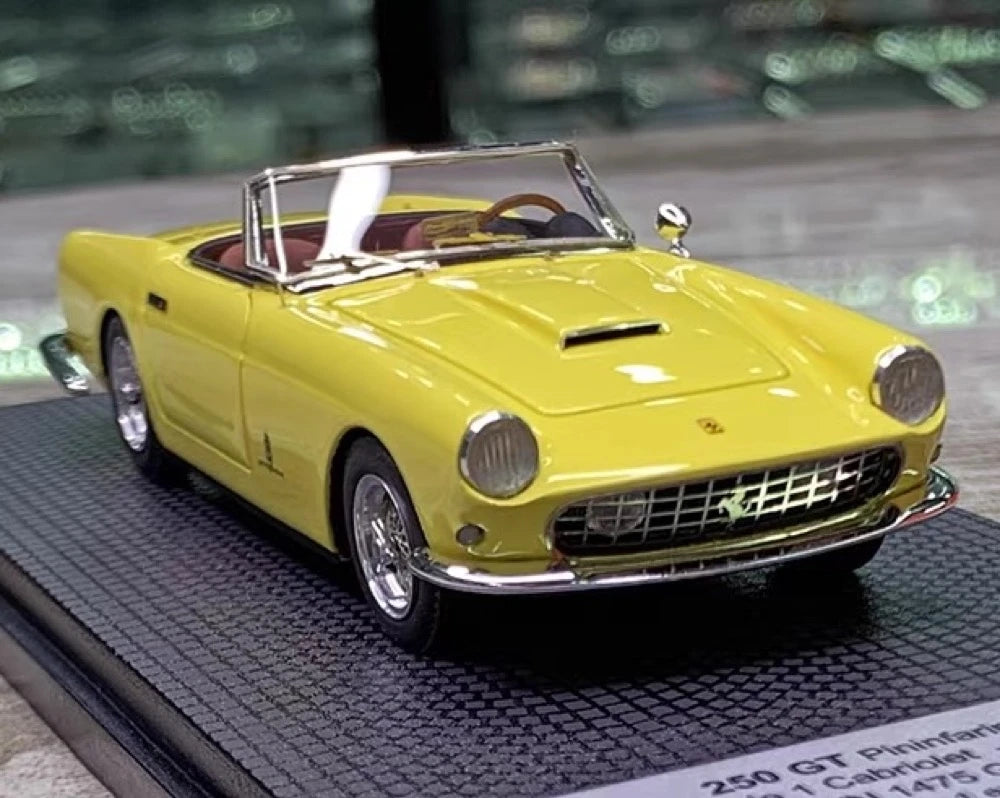 [BBR] 1:43 Ferrari 1958 250 GT Pininfarina Series I geel modelauto Hars