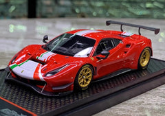 [BBR] 1:43 Ferrari 2020 488 GT Modificata Red Model Car Resin