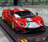 [BBR] 1:43 Ferrari 2020 488 GT Modificata Red Model Car Resin
