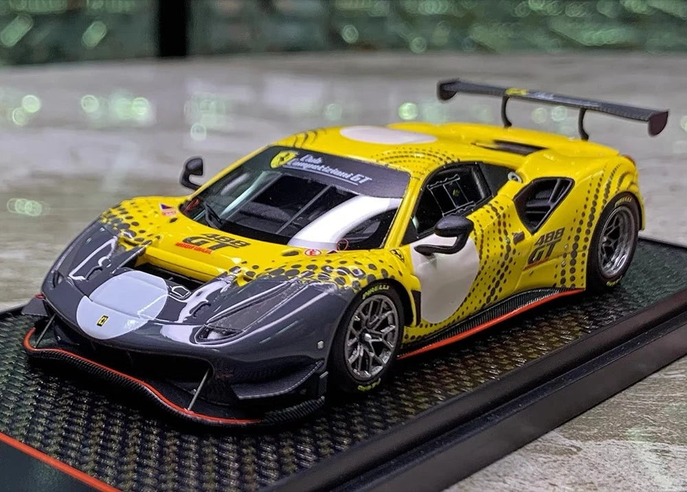 [BBR] 1:43 Ferrari 2020 488 GT Modificata giallo modellino di auto resina