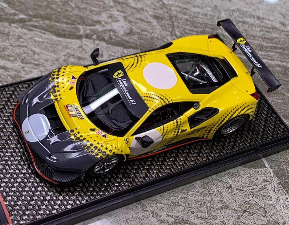 [BBR] 1:43 Ferrari 2020 488 GT Modificata giallo modellino di auto resina