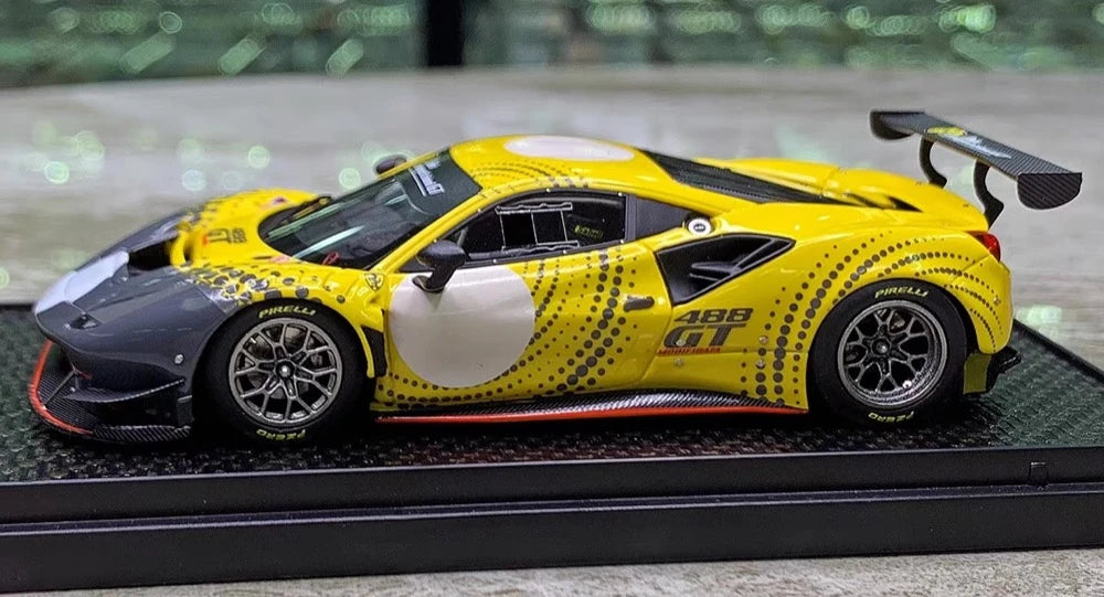 [BBR] 1:43 Ferrari 2020 488 GT Modificata giallo modellino di auto resina