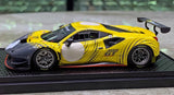 [BBR] 1:43 Ferrari 2020 488 GT Modificata Yellow Model Car Resin