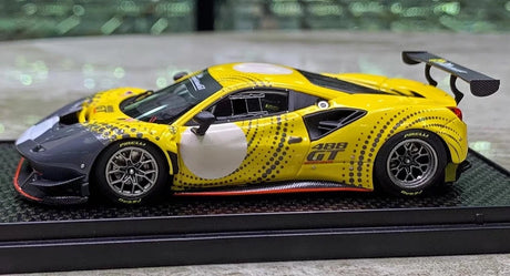 [BBR] 1:43 Ferrari 2020 488 GT Modificata giallo modellino di auto resina